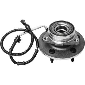 imageAUQDD 515010 5 Stud Hub for 4WD w4Wheel ABS Front Wheel Hub and Bearing Assembly Compatible with 19971999 Ford F150 for 00 F150 12mm Wheel Bolt