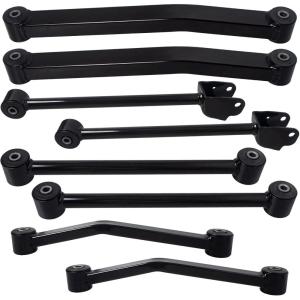 imageAUQDD 8Pc Suspension Kit Front and Rear Control Arm Fit For 20072010 20112017 Jeep Wrangler JK Body Code Replace  K641822 K621823 K642032 K641777 52060015AD 52060021AD 52059976AF 52059979AF