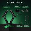 imageAUQDD 10Pc Front Suspension Kit No Hybrid Fit For 1618 Kia Optima 15 Hyundai Sonata 2 Lower Control Arm wBall Joint Sway Bar Link Outer Inner Tie Rod End  526959 K750792 EV801307 MS90660