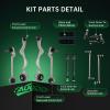 imageAUQDD 12Pc Front Suspension Kit Fit For 0813 BMW 128i 135i 0611 323i 0713 328i 335i 1315 X1 Lower Control Arm Sway Bar Link Outer Inner Tie Rod End  K620127 K620129 K750002 EV800564