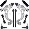 imageAUQDD 10Pc Front End Kit Fit For 9805 Buick Park Avenue 0005 LesabreCadillac DeVille 9804 Seville Lower Control Arm Sway Bar Link Outer Inner Tie Rod End  K620291 K5255 EV260 ES3452