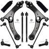 imageAUQDD 10Pc Front End Suspension Kit Fit For 0913 Toyota Corolla 0914 Matrix w18L 2 Lower Control Arm wBall Joint 2 Sway Bar Link 4 Outer Inner Tie Rod End  MS86193 K623913 K80230 EV801193