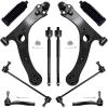 imageAUQDD 10Pc Front End Suspension Kit Fit For 20042009 Toyota Prius 2 Lower Control Arm wBall Joint 2 Sway Bar Link 4 Outer Inner Tie Rod End  CMS861128 K640960 K80230 EV80304 ES80302 ES80303