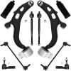 imageAUQDD 10Pc Front Suspension Kit Fit For 1315 Ford Flex Taurus 1316 Lincoln MKT 2 Lower Control Arm wBall Joint 2 Sway Bar Link 4 Outer Inner Tie Rod End  K622916 K750388 EV800776 ES800222