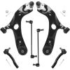 imageAUQDD 6Pc Front End Suspension Kit Fit For 1218 Toyota Prius V 1718 Corolla iM 0815 Scion xB 2 Lower Control Arm wBall Joint 2 Sway Bar Link 2 Outer Tie Rod End  K641289 ES800341 K750043