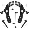 imageAUQDD 6Pc Front End Suspension Kit Fit For 1620 Toyota Mirai 1012 Lexus HS250h 1116 Scion tC 2 Lower Control Arm wBall Joint 2 Sway Bar Link 2 Outer Tie Rod End  K641288 K750043 ES800053