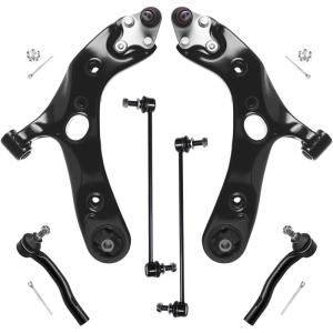 imageAUQDD 6Pc Front End Suspension Kit Fit For 1218 Toyota Prius V 1718 Corolla iM 0815 Scion xB 2 Lower Control Arm wBall Joint 2 Sway Bar Link 2 Outer Tie Rod End  K641289 ES800341 K750043