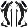 imageAUQDD 10Pc Front End Suspension Kit Fit For 20112020 Toyota Sienna 2 Lower Control Arm wBall Joint 2 Sway Bar Link 4 Outer ampamp Inner Tie Rod End 2 Boots  K622035 K622036 K750574 EV801518 ES8009978Pcs For 9803 Sienna