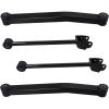 imageAUQDD 4Pc Suspension Kit Front Upper and Front Lower Control Arm Compatible With 20072013 20142017 Jeep Wrangler JK Body Code Replace  K641822 K621823 52059976AF 52059979AF CMS25182 CMS25183