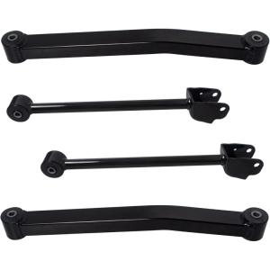 imageAUQDD 4Pc Suspension Kit Front Upper and Front Lower Control Arm Compatible With 20072013 20142017 Jeep Wrangler JK Body Code Replace  K641822 K621823 52059976AF 52059979AF CMS25182 CMS25183