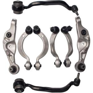 imageAUQDD 8Pcs Front Suspension Kit Compatible With 20072012 20132017 Lexus LS460 wRWD Only Front Upper Lower Control Arm and Ball Joint Assembly  K642208 K642988 K622207 K622209 524027 522785