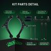 imageAUQDD 10Pc Front End Suspension Kit Fit For 2002 2003 2004 Honda Odyssey 2 Lower Control Arm wBall Joint 2 Sway Bar Link 4 Outer ampamp Inner Tie Rod End 2 Boots  K620325 K620326 K90349 EV426 ES36698Ps For 0204 Odyssey