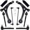 imageAUQDD 10Pc Front End Suspension Kit Fit For 2002 2003 2004 Honda Odyssey 2 Lower Control Arm wBall Joint 2 Sway Bar Link 4 Outer ampamp Inner Tie Rod End 2 Boots  K620325 K620326 K90349 EV426 ES36698Ps For 0510 Odyssey