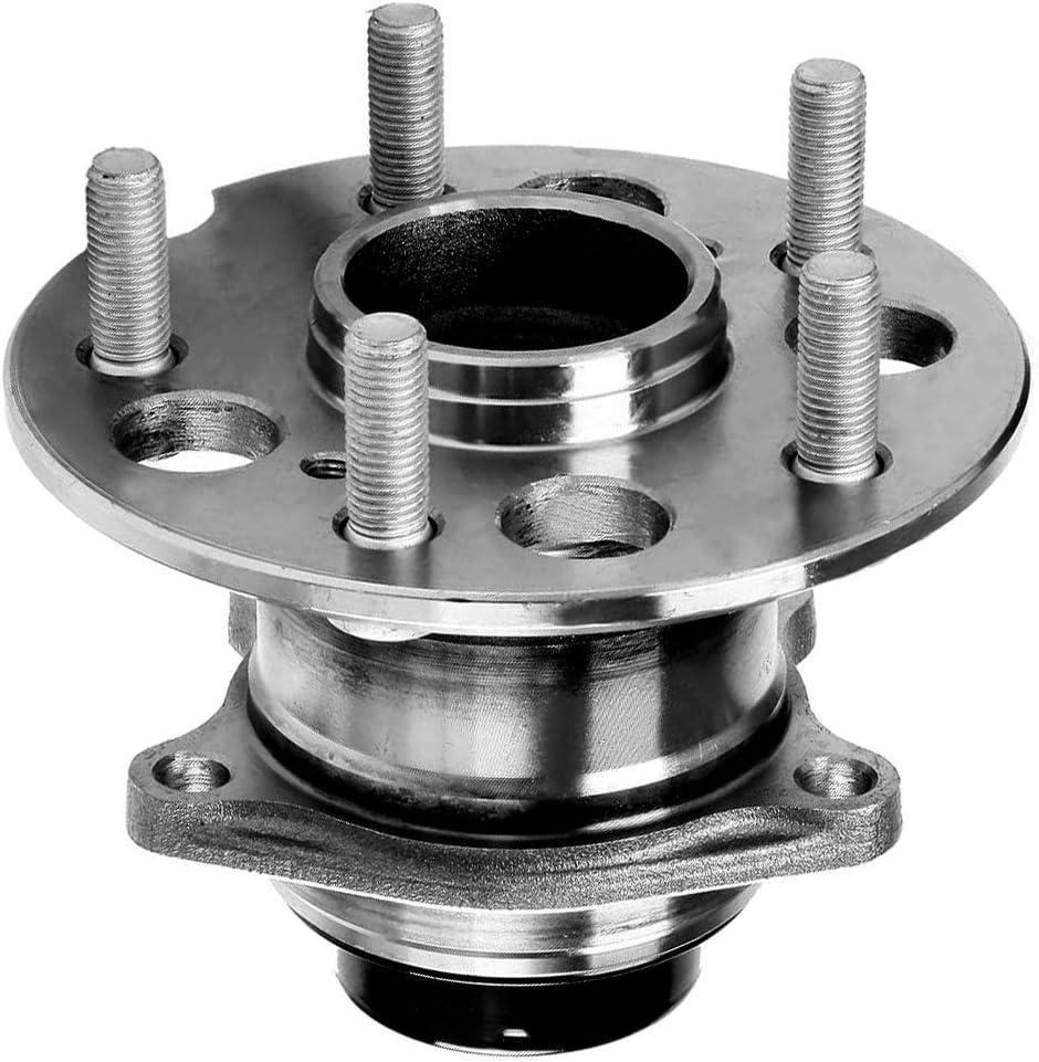 imageAUQDD 512280 For FWD Models Rear Wheel Hub and Bearing Assembly Compatible With 2004 2005 2006 2007 2008 2009 2010 Toyota Sienna 5 Lug WABS