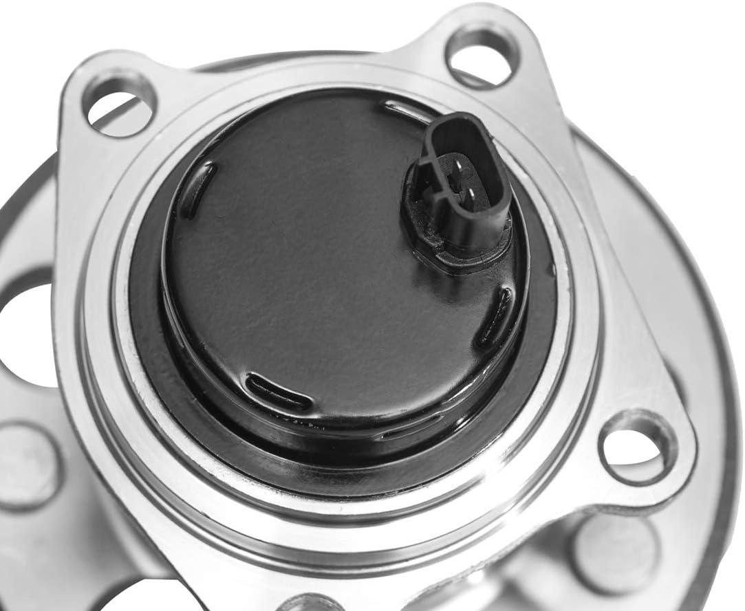 imageAUQDD 512280 For FWD Models Rear Wheel Hub and Bearing Assembly Compatible With 2004 2005 2006 2007 2008 2009 2010 Toyota Sienna 5 Lug WABS