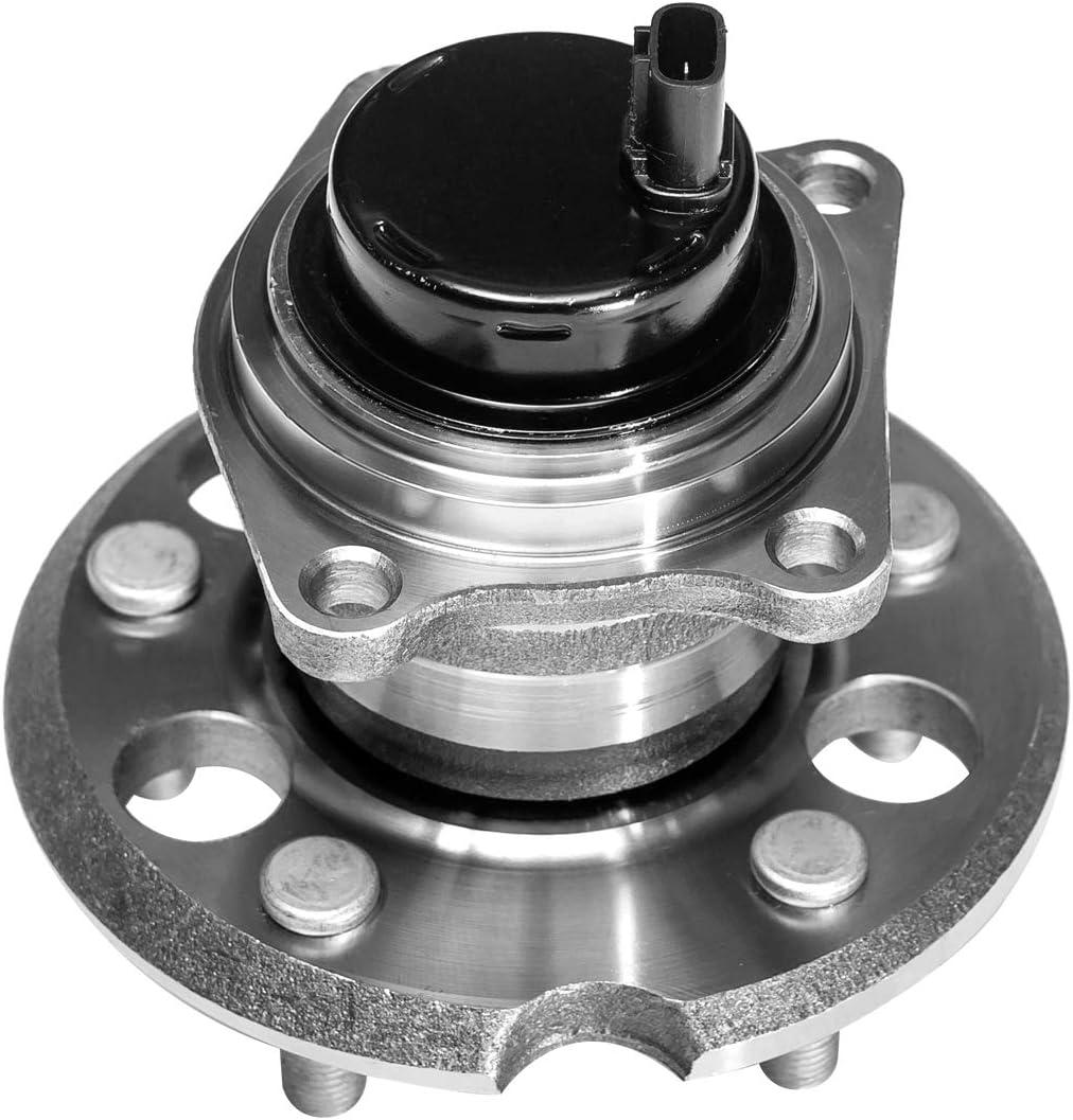 imageAUQDD 512280 For FWD Models Rear Wheel Hub and Bearing Assembly Compatible With 2004 2005 2006 2007 2008 2009 2010 Toyota Sienna 5 Lug WABS