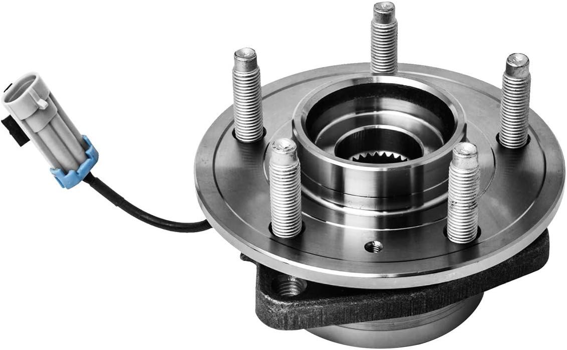 imageFront Wheel Hub and Bearing Assembly Left or Right Compatible Chevrolet Captiva Sport Equinox Pontiac Torrent Saturn Vue Suzuki XL7 AUQDD 513276  5 Lug WABS 513276 x1