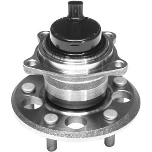 imageAUQDD 512280 For FWD Models Rear Wheel Hub and Bearing Assembly Compatible With 2004 2005 2006 2007 2008 2009 2010 Toyota Sienna 5 Lug WABS