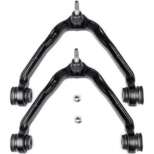 imageAUQDD 2PC K80826 Front Upper Control Arm and Ball Joint Assembly Compatible With Cadillac Escalade Chevy Avalanche Express Silverado Suburban Tahoe GMC Sierra Savana Yukon Left Right K80942 46D1103A
