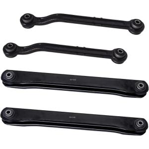 imageAUQDD 4Pc Suspension Rear Control Arm Compatible With 0210 Cadillac Escalade 0710 Chevy Avalanche0010 Tahoe 0010 GMC Yukon Replace  K641916 K641866 521969 521970 15239738 15208540
