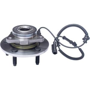 imageFront Wheel Hub and Bearing Assembly Compatible with 2012 13 14 15 16 17 2018 Ram 1500 AUQDD 515151 5 Lug WABS