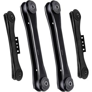 image4Pcs Suspension Kits AUQDD K620246 x2 K640734 x2 Rear Control Arm For SpringCoil Only Compatible With 1997 98 99 00 01 02 03 04 05 2006 Jeep Wrangler TJ