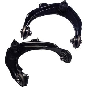 imageFront Upper Control Arm and Ball Joint Assembly Compatible Acura CL TL Honda Accord Driver Passenger Side AUQDD 2PCS K620284 K620285 Left Right Professional Suspension