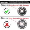 imageAUQDD 512319 For FWD32mm Bearing Rear Wheel Hub and Bearing Assembly Compatible With 1518 Audi Q3 1619 VW Beetle0917 CC0716 Eos0622 Passat0917 Tiguan  1T0598611