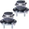 imageAUQDD 512347 x2 For FWD and 4Wheel ABS Rear Wheel Hub and Bearing Assembly Compatible With 20042013 Mazda 320062013 Mazda 5 5 Lug Hub WABS