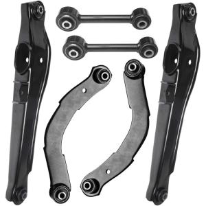 imageAUQDD 6Pcs Suspension Kits K641281 K641226 K641868 Rear Control Arm Lateral Link Compatible With 20072012 Dodge Caliber 20072013 20142017 Jeep Compass Patriot  5105271AA 5105688AB 5105270AA