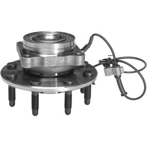 imageFront Wheel Hub and Bearing Assembly Compatible With Chevrolet Silverado 2500 3500 HD Suburban 2500 Hummer H2 GMC Sierra 2500 3500 HD Yukon XL 2500 AUQDD 515098 8 Lug WABS