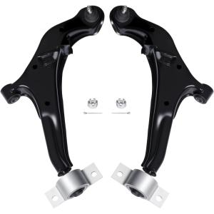 imageLeft Right Front Lower Control Arm and Ball Joint Assembly Compatible With 1999 2000 01 02 03 04 Infiniti I30 I35 Nissan Maxima Driver Passenger Side AUQDD 2PCS K620354 K620355 Professional Suspension