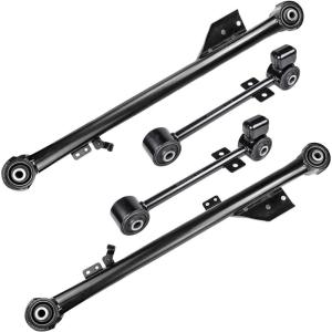 imageAUQDD 4Pc Suspension Kit K660903 x2 K660904 K660905 Rear Upper Lower Control Arm Compatible With 9703 Infiniti QX4 9704 Nissan Pathfinder Trailing Arm  551201W200 551103W400 551103W7104Ps K660903 x2 K660904 K660905