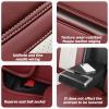 imageAUQDD 2Seater Front Seat Covers  Waterproof amp ScratchResistant Nappa Leather Universal Fit for Cars SUVs  Full Surround Protection with Luxury Comfort Design BrownBlackBrownBlack
