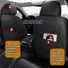 imageAUQDD 2Seater Front Seat Covers  Waterproof amp ScratchResistant Nappa Leather Universal Fit for Cars SUVs  Full Surround Protection with Luxury Comfort Design BrownBlackBrownBlack