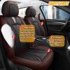 imageAUQDD 2Seater Front Seat Covers  Waterproof amp ScratchResistant Nappa Leather Universal Fit for Cars SUVs  Full Surround Protection with Luxury Comfort Design BrownBlackBrownBlack