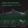 image:imageAUQDD 10Pcs Front End Suspension Kit Fit For 20122017 Hyundai Accent Lower Control Arm wBall Joint Sway Bar Link Outer amp Inner Tie Rod End  K622643 K622645 K750523 EV800902 ES801130
