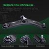 image:imageAUQDD 10Pcs Front End Suspension Kit Fit For 20122017 Kia Rio Lower Control Arm wBall Joint Sway Bar Link Outer amp Inner Tie Rod End  K621981 K621982 K750523 EV800902 ES801130 ES801131