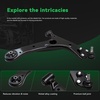 image:imageAUQDD 10Pcs Front End Suspension Kit Fit For 20142018 Toyota Corolla Lower Control Arm wBall Joint Sway Bar Link Outer amp Inner Tie Rod End  K623676 K623677 K80230 EV801193 ES800525