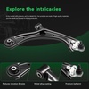 image:imageAUQDD 10Pcs Front End Suspension Kit Fit For 20162022 Honda HRV Lower Control Arm wBall Joint Front Sway Bar Link Outer amp Inner Tie Rod End  K623315 K623316 K750847 EV801305 ES801389