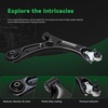 image:imageAUQDD 10Pcs Front End Suspension Kit Fit For 20172020 Hyundai Elantra 1924 Kia Forte Lower Control Arm wBall Joint Sway Bar Link Outer Inner Tie Rod End  K623782 K750890 EV801489 ES801505