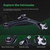 image:imageAUQDD 12Pcs Front End Suspension Kit FWD Fit For 2325 Hyundai TucsonKia Sportage Lower Control Arm wBall Joint Sway Bar Link Outer Inner Tie Rod End  MS901346 MS90740 K750891 ES801760