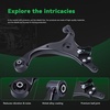 image:imageAUQDD 12Pcs Front End Suspension Kit Fit For 0712 Hyundai Elantra 20L1013 Kia Forte Lower Control Arm Ball Joint Sway Bar Link Outer Inner Tie Rod End  K642256 K750032 EV800228 ES800230