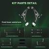 image:imageAUQDD 12Pcs Front End Suspension Kit Fit For 1824 Chevy EquinoxGMC Terrain Lower Control Arm wBall Joint Sway Bar Link Outer amp Inner Tie Rod End  MS501312 K624158 K90349 EV801523 ES801623