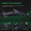 image:imageAUQDD 12Pcs Front End Suspension Kit Fit For 20072012 Mazda CX7 Lower Control Arm wBall Joint Sway Bar Link Outer amp Inner Tie Rod End  K620896 K620895 K80158 K80157 EV800543 ES800600