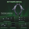 image:imageAUQDD 12Pcs Front End Suspension Kit Fit For 20072012 Mazda CX7 Lower Control Arm wBall Joint Sway Bar Link Outer amp Inner Tie Rod End  K620896 K620895 K80158 K80157 EV800543 ES800600