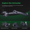 image:imageAUQDD 12Pcs Front End Suspension Kit Fit For 20102013 Mazda 3 No Turbo Lower Control Arm wBall Joint Sway Bar Link Outer amp Inner Tie Rod End  K621270 K750554 K80867 EV800024 ES800025