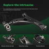 image:imageAUQDD 12Pcs Front End Suspension Kit Fit For 20142018 Mazda 3 Mazda3 Lower Control Arm wBall Joint Sway Bar Link Outer amp Inner Tie Rod End  K623508 K750751 K750671 EV801067 ES801062