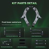 image:imageAUQDD 12Pcs Front End Suspension Kit Fit For 20152021 Kia Sedona Lower Control Arm wBall Joint Sway Bar Link Outer amp Inner Tie Rod End  K623867 MS901249 K750423 K750808 EV801440 ES801368