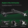 image:imageAUQDD 12Pcs Front End Suspension Kit Fit For 20162021 Honda Civic No Type R Lower Control Arm wBall Joint Sway Bar Link Outer amp Inner Tie Rod End  K623651 K750865 K750874 EV801274 ES801250